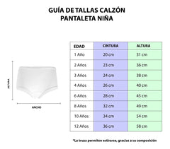 Calzón Pantaleta Niña Blanco Algodón Suave Alta Calidad 6pzs