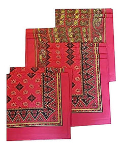 Paliacates Pañuelo de Algodón - Set de 12 Estampado Paisley Multicolor