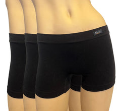 3 Pzs Ropa Interior Mujer Boxer Fibra De Bambú Moldea Figura