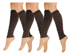 Calentador Piernas Mujer Algodón Suave Invierno Frio 3 Pares