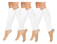 Calentador Piernas Mujer Algodón Suave Invierno Frio 3 Pares