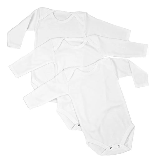 Pañalero Mameluco Bebé Cuello Redondo Algodón Suave 3pzs