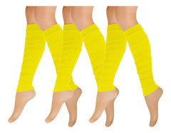 Calentador Piernas Mujer Algodón Suave Invierno Frio 3 Pares