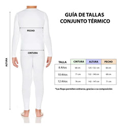 Conjunto De Ropa Interior Térmica Caliente Cómoda Niño Niña 2 Conjuntos