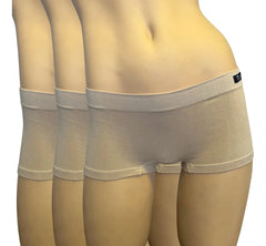3pzs Ropa Interior Mujer Boxer 3/4 Fibra Bambú Moldea Figura