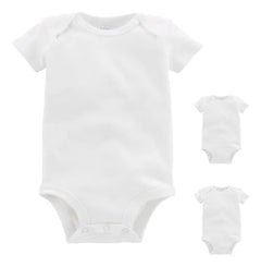 Pañalero Mameluco Bebé Manga Corta Algodón Suave 3pzs
