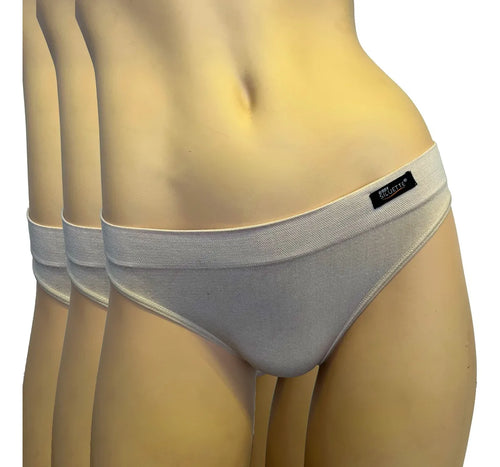 3pzs Bikini 3/4 Ropa Interior Mujer Algodón Moldea Figura