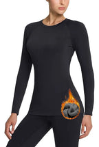 Playera Térmica Manga Larga Mujer Afelpada Polar Caliente 3 Piezas