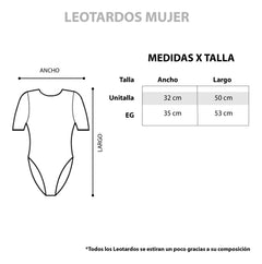 Leotardo Manga Corta Mujer Algodón Danza Ballet Uso Diario