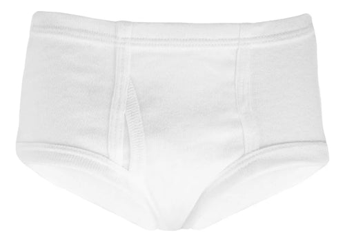Calzón Trusa Niño Algodón Blanco Suave Alta Calidad 6pzs