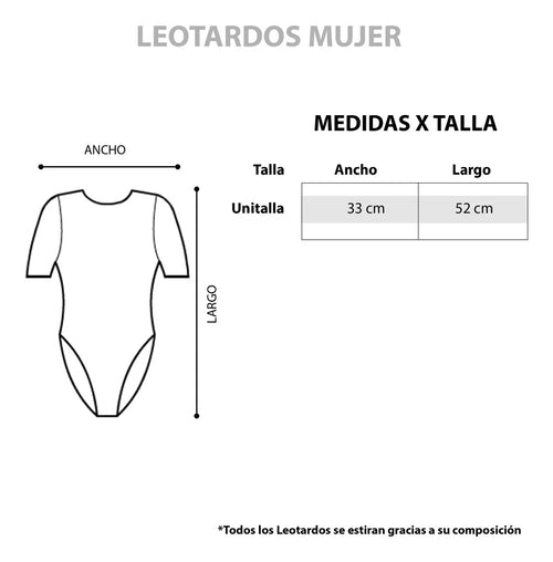 Leotardo Manga Corta Mujer Suave Sin Costuras Danza Vestir