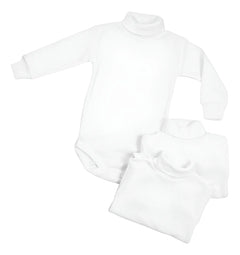 Pañalero Mameluco Bebé Cuello De Tortuga Algodón Suave 3 Pzs