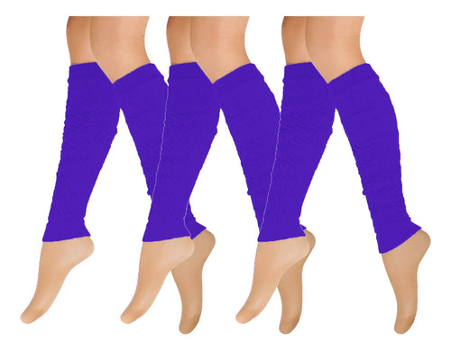 Calentador Piernas Mujer Algodón Suave Invierno Frio 3 Pares