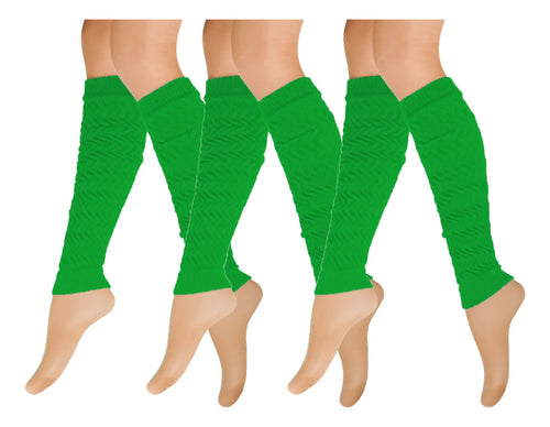 Calentador Piernas Mujer Algodón Suave Invierno Frio 3 Pares