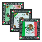 12 Paliacates Pañuelo Pashmina Bufanda Viva México Patrio