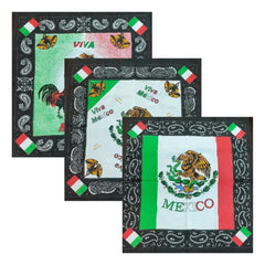 12 Paliacates Pañuelo Pashmina Bufanda Viva México Patrio