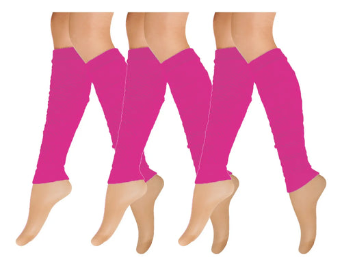 Calentador Piernas Mujer Algodón Suave Invierno Frio 3 Pares