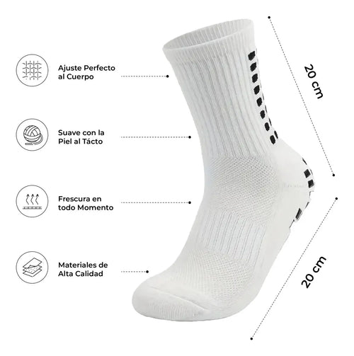 Calceta Deportiva Antiderrapante Adulto