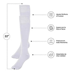 Calceta Larga Futbol Hombre 4 Pares