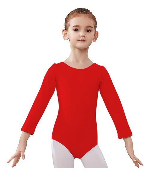 Leotardo Algodón Manga Larga Niña