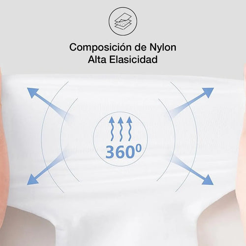 Media Nylon Elástica Semi-transparente Niña