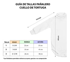 Pañalero Mameluco Bebé Cuello De Tortuga Algodón Suave 3 Pzs