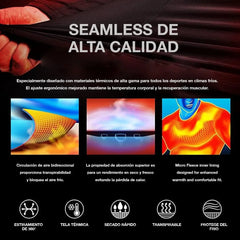 Playera Térmica Manga Larga Hombre Afelpada Caliente