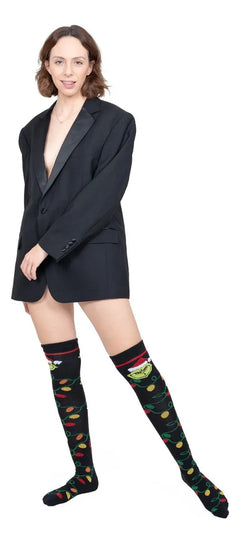 Calceta Larga Medieta Navideña Grinch Santa