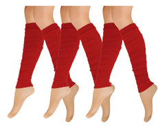 Calentador Piernas Mujer Algodón Suave Invierno Frio 3 Pares