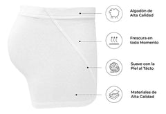 Boxer Brieff Elástico Oculto Algodón
