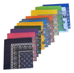 Paliacates Pañuelo de Algodón - Set de 12 Estampado Paisley Multicolor