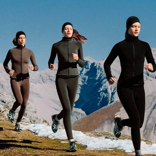 Playera Térmica Manga Larga Mujer Afelpada Polar Caliente 3 Piezas