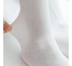 Calceta Escolar Con Moño Suave Niña Calidad Superior