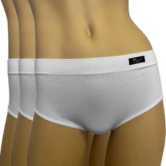 3pzs Pantaleta 3/4 Ropa Interior Mujer Algodón Moldea Figura