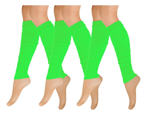 Calentador Piernas Mujer Algodón Suave Invierno Frio 3 Pares