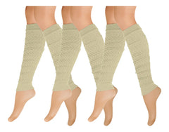 Calentador Piernas Mujer Algodón Suave Invierno Frio 3 Pares