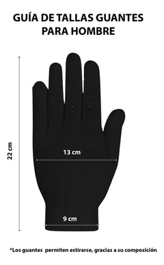 6 Pares Guante Invierno Cálido Elástico Mujer Hombre Unisex Varios Colores