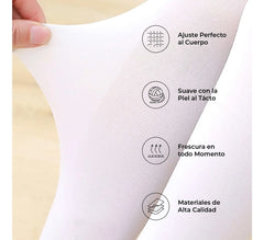 Leotardo Manga Corta Seamless + Malla Nylon Ballet Gimnasia