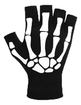 6 Pares Guantes Esqueleto Niño Y Bebé Halloween