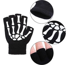 6 Pares Guantes Esqueleto Niño Y Bebé Halloween
