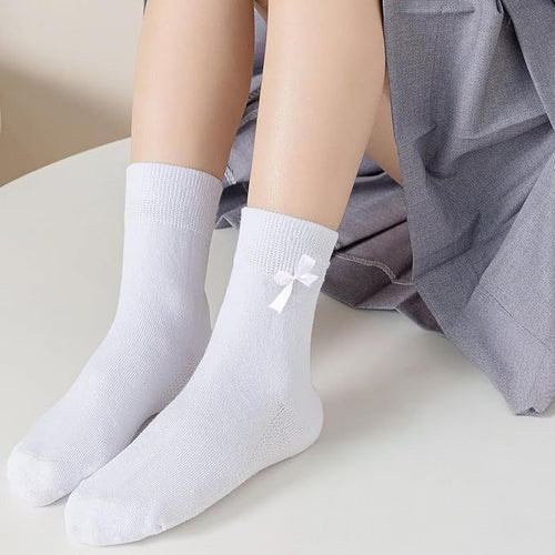Calceta Tobillera Con Moño Suave Niña - 12 pares - Comodidad Todo el Día by Don Calcetín