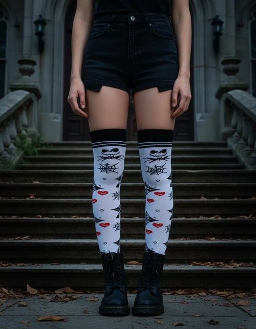 Calceta Larga Medieta Jack Araña Corazón