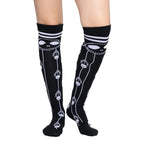 Calceta Larga Medieta Jack Arañas Negro