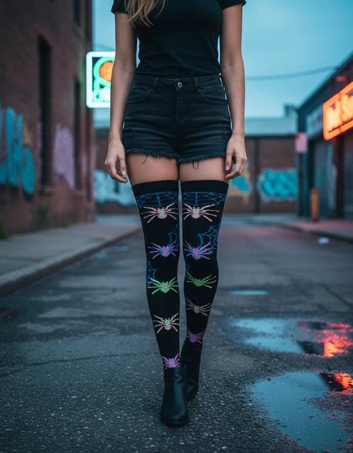 Calceta Larga Medieta Araña Colores