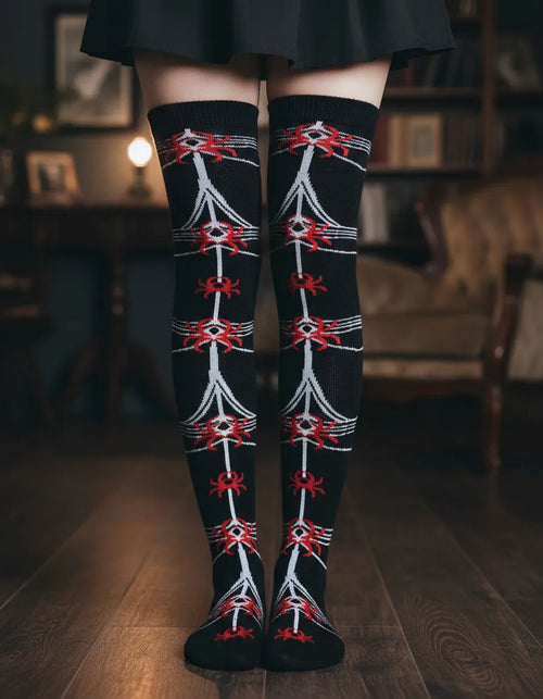 Calceta Larga Medieta Arañas Rojas