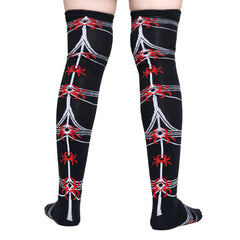 Calceta Larga Medieta Arañas Rojas