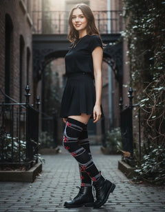 Calceta Larga Medieta Arañas Rojas