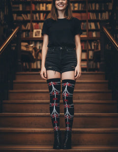 Calceta Larga Medieta Arañas Rojas