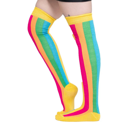 Calceta Larga Medieta Arcoiris Mujer