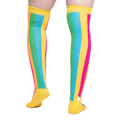Calceta Larga Medieta Arcoiris Mujer